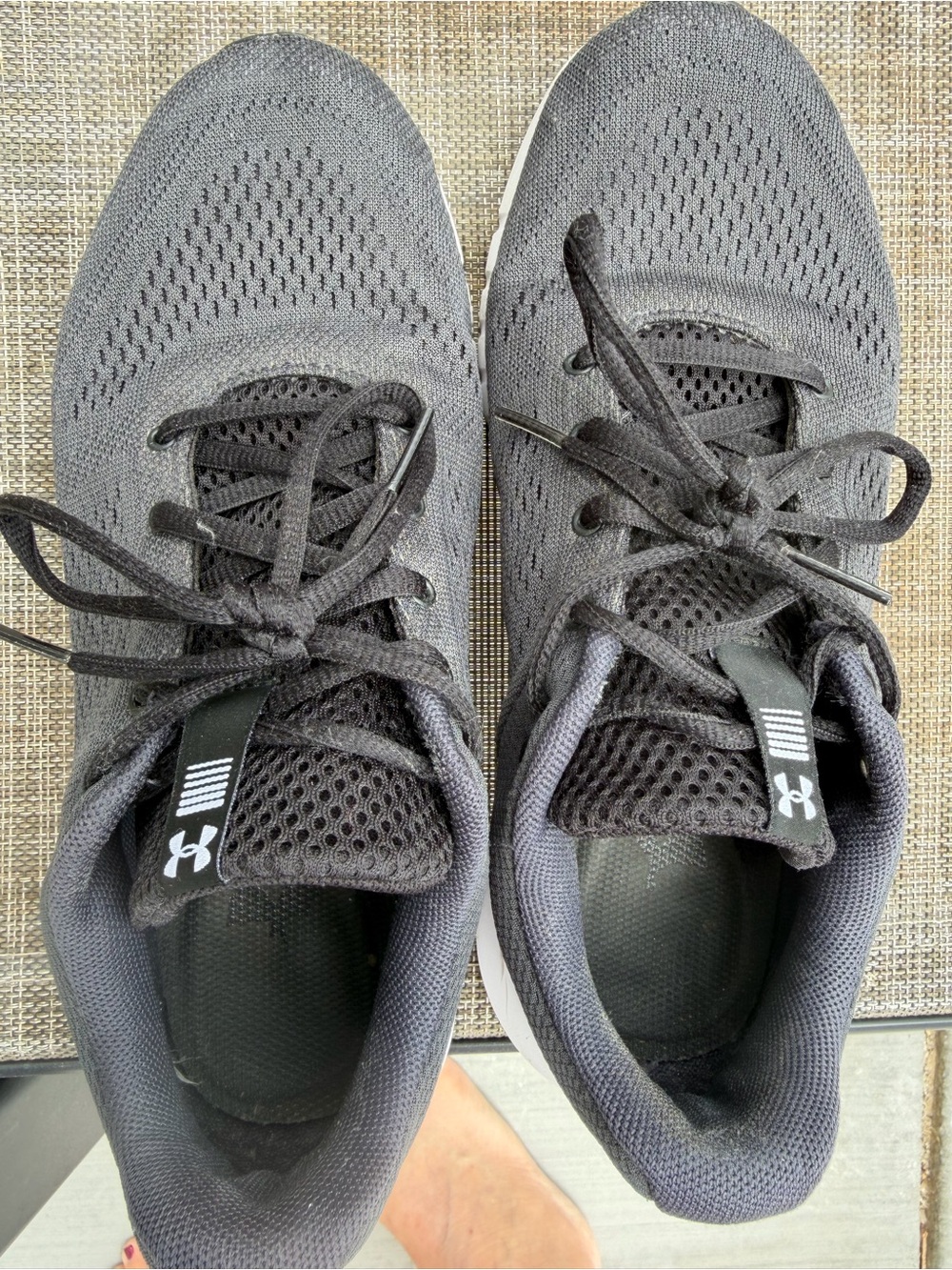 Under Armour Men's Black Knit Athletic Training Shoes